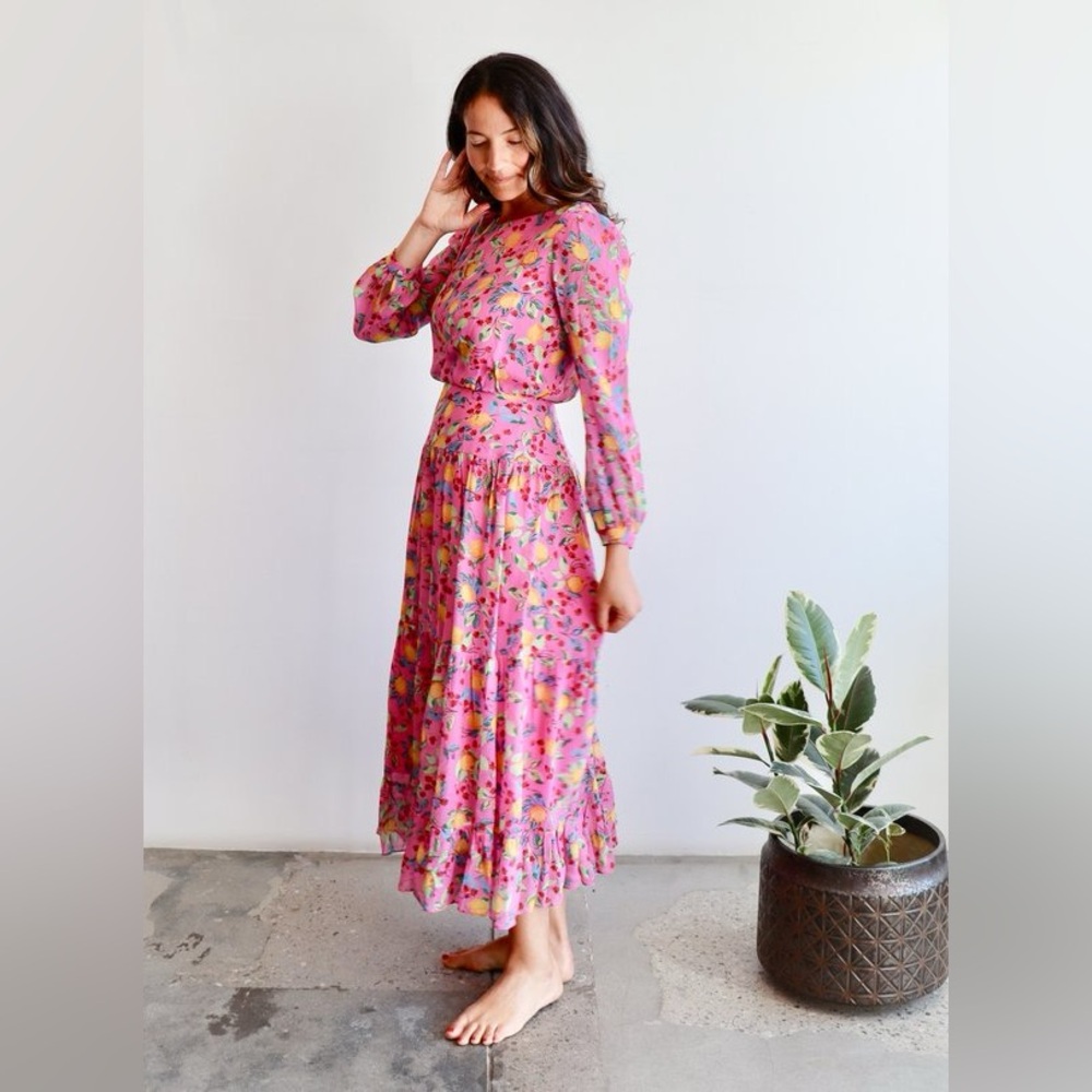 Saloni Isabel Silk Georgette Dress
Limoncello
Lemons
Luxury
Tiered
Ruffle
$675